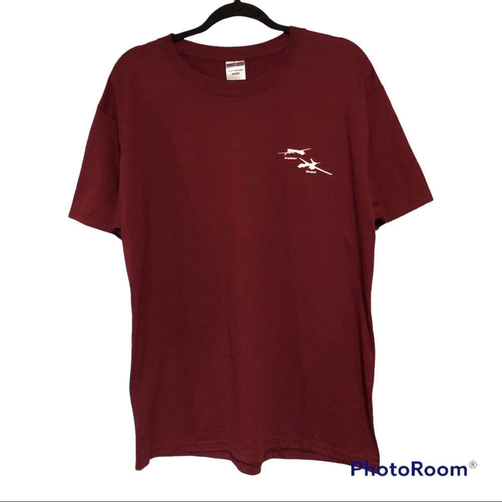 Taking Out The Bad Guys Warfare Graphic T Shirt Burgundy Mens Large